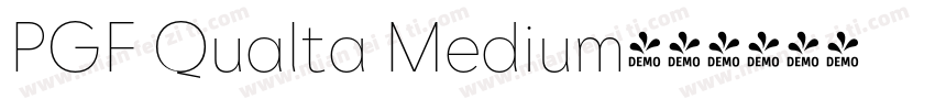 PGF Qualta Medium字体转换